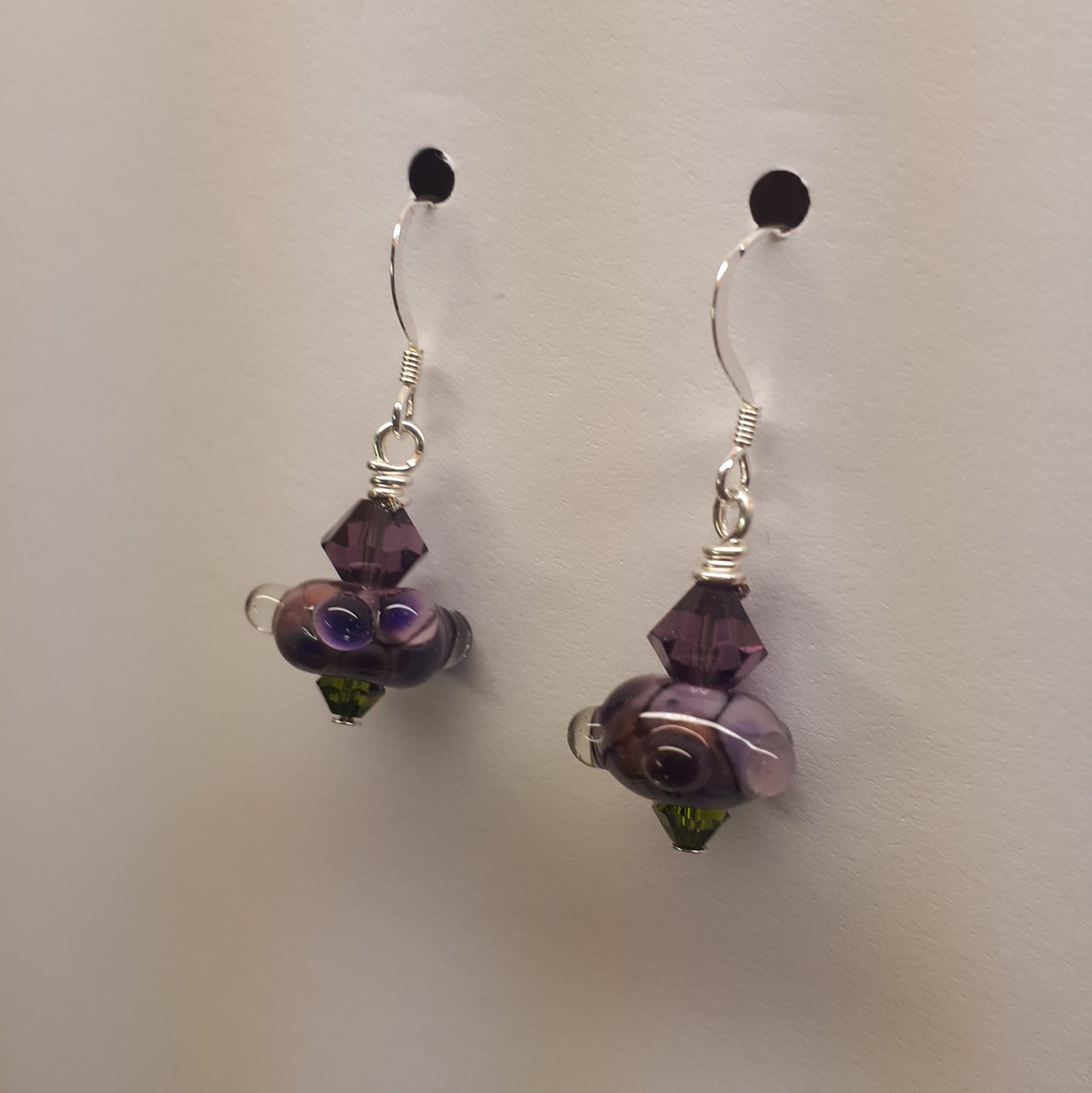 Earrings: Wild Orchid Small Bead